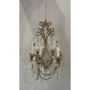 Katherine's Collection Peace on Earth Gold Chandelier Ornament #18-945001